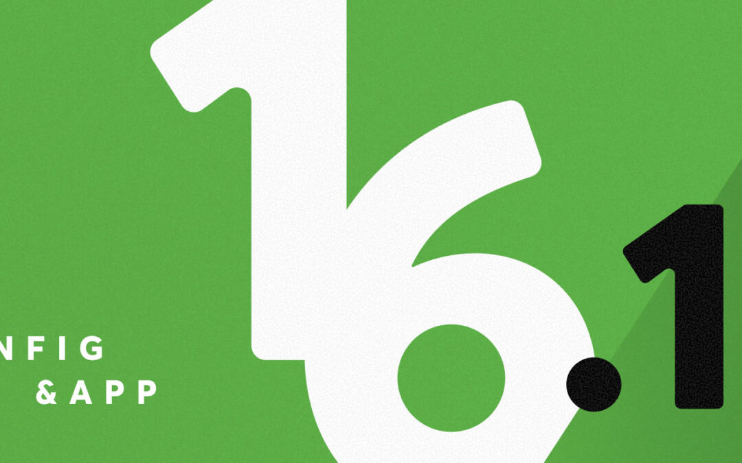 NEW: Config & App 16.1