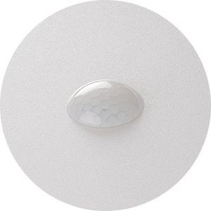 Close-up of Loxone motion sensor.