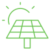 Solar panel icon