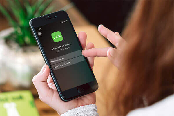 Loft with colorful led lighting mood