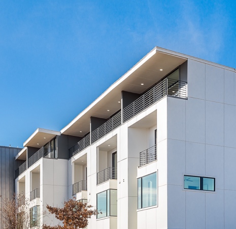 Modern European apartments with garden rooftop
