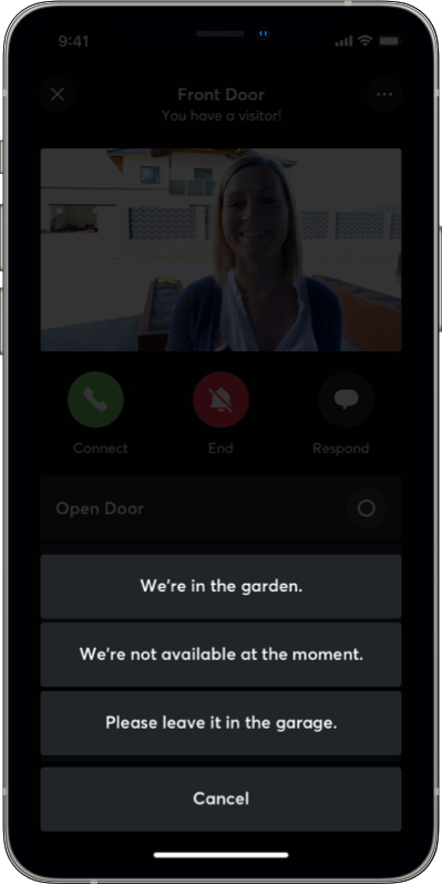 app display intercom message