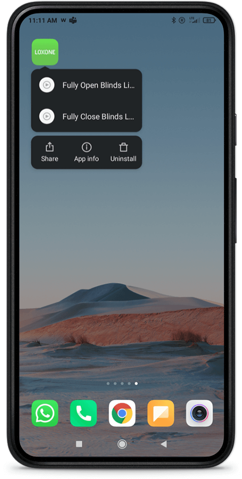 EN_MU_Android_Shotcut@2x Loxone App Android Shortcut