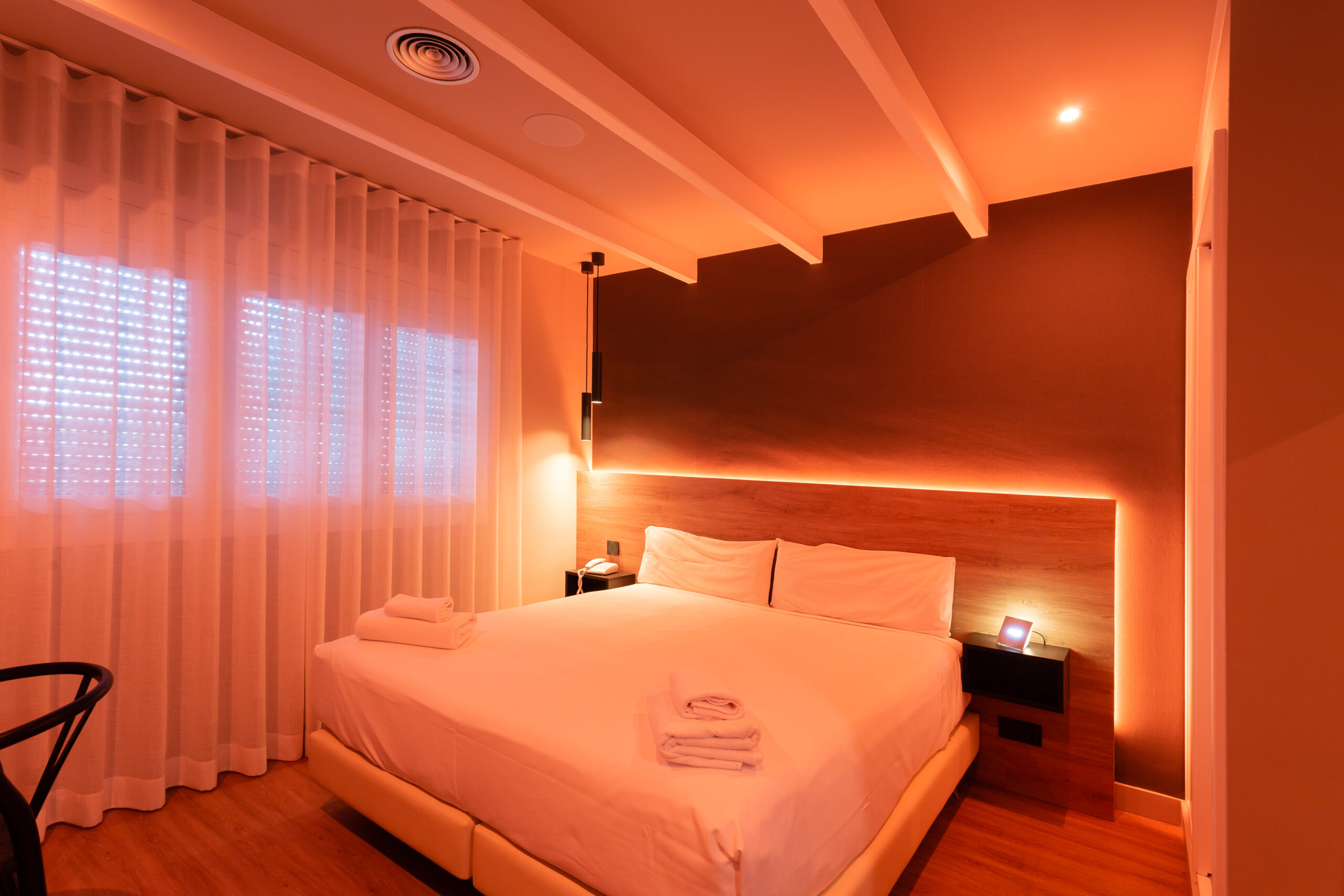 orange lighting scene