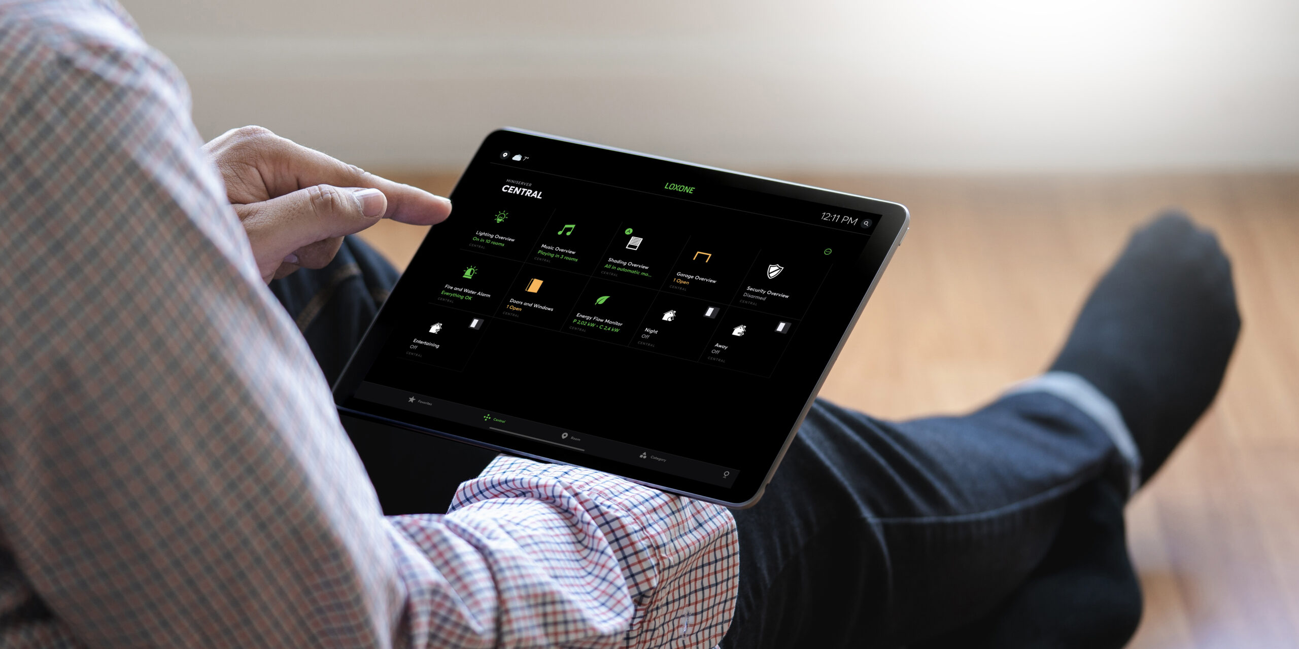 Snadné ovládání v aplikaci z recepce