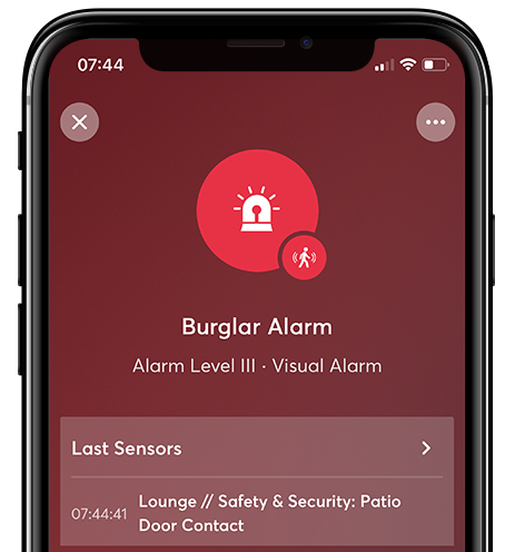 Loxone Security Alarm for smart vacation homes