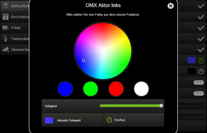 interfaz iluminacion