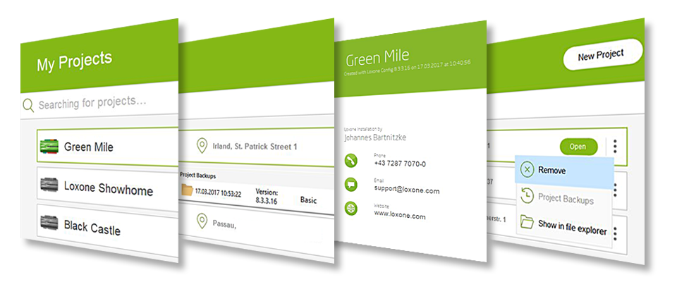 Loxone Config Projek Management