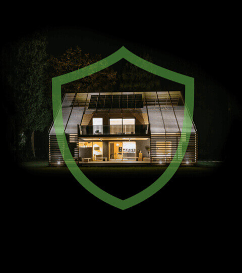 Smart Home mit Schutzschild