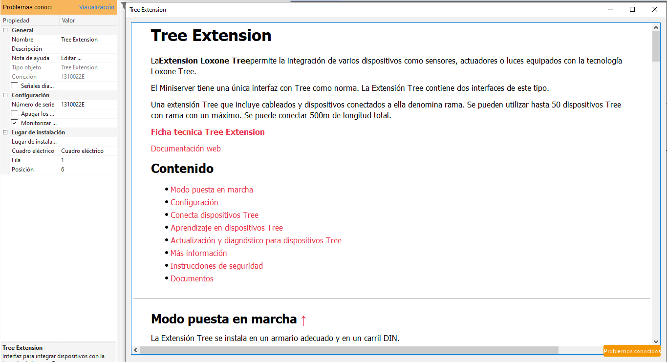 Changelog in Loxone Config