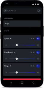 Iluminación modo noche