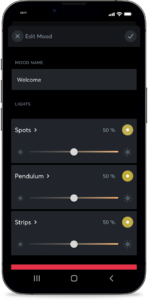 iluminación bienvenida