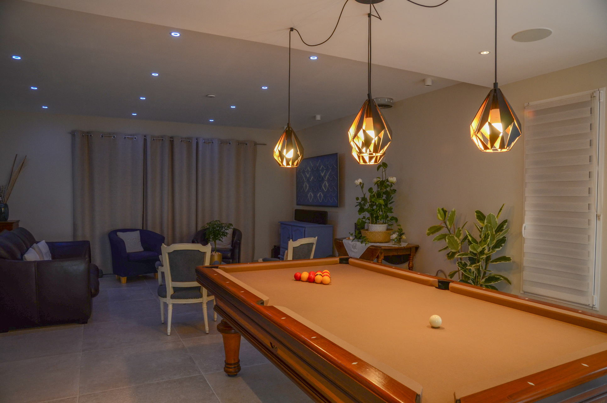 Billard éclairage intelligent