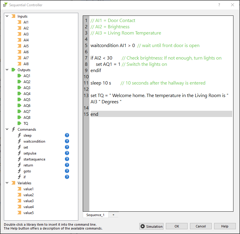 EN-Config-Squential-Controller-1 Beim Aufheizen am Vormittag fährt die Beschattung automatisch hoch