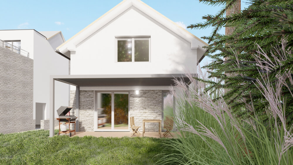 Apartmán s bioklimatickou pergolou