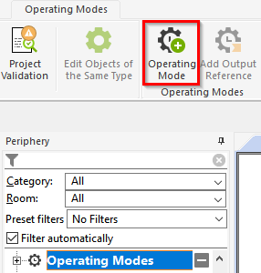 Loxone Config Betriebsmodus Erstellen eines Betriebsmodus in der Loxone Config.