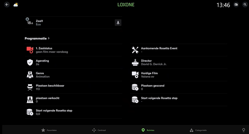 Loxone app_zaalstatus bioscoop Loxone app_zaalstatus bioscoop