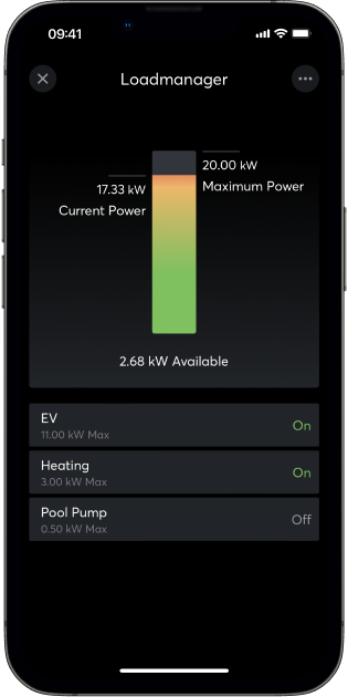 Smart Home App Load Management