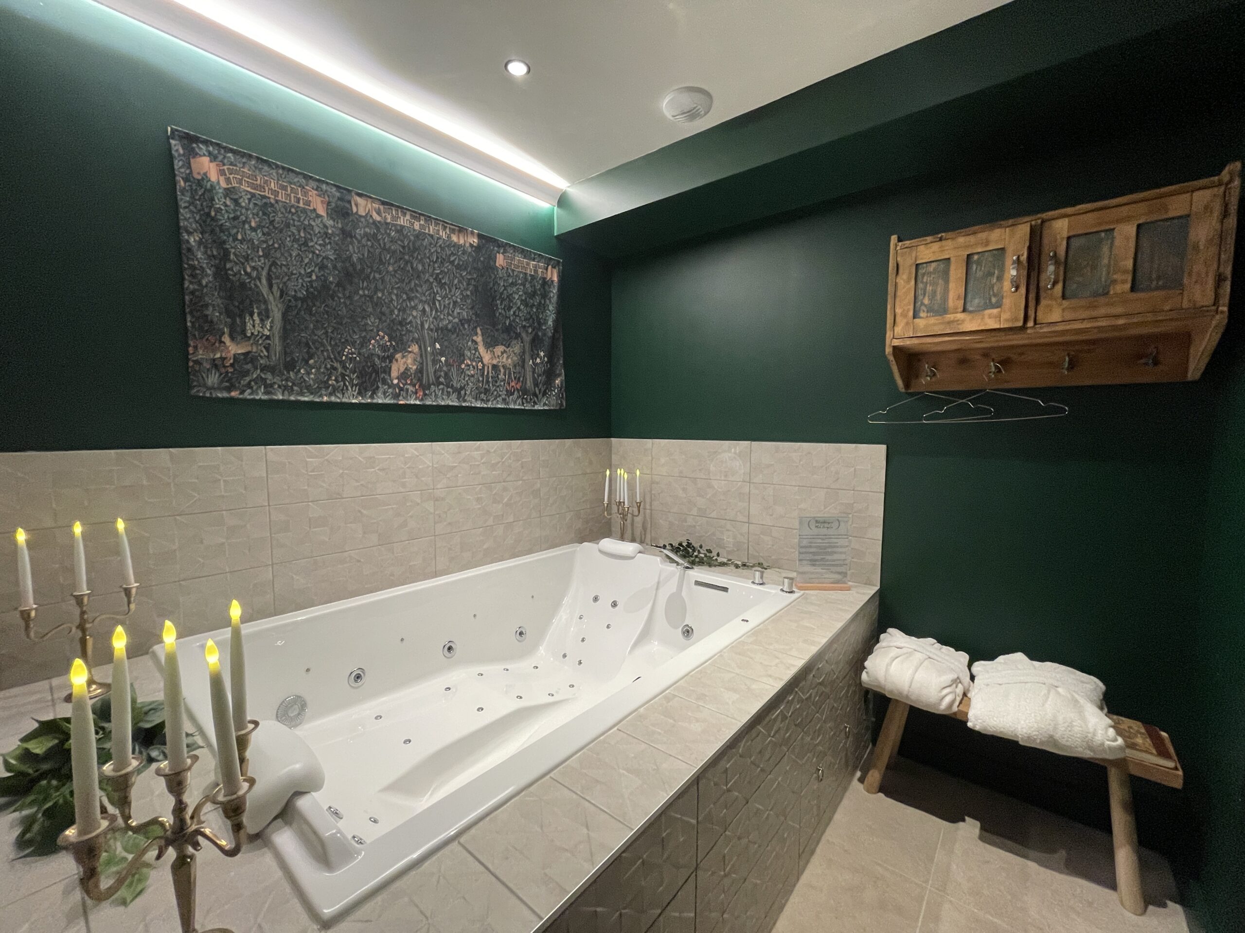 Vonkajšia terasa pri západe slnka