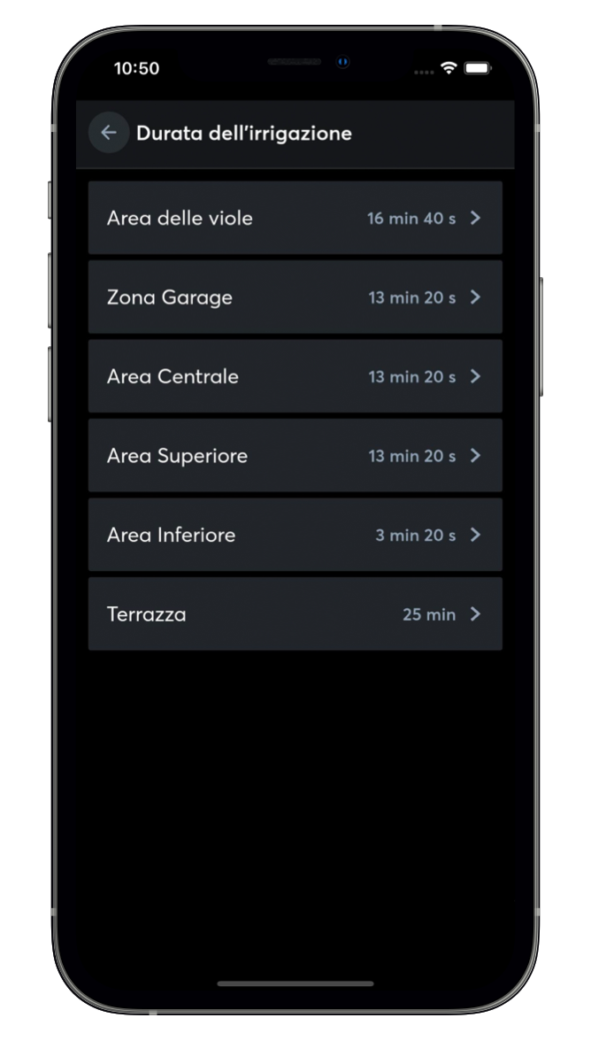 Controllo dell’irrigazione automatica con l’App Loxone