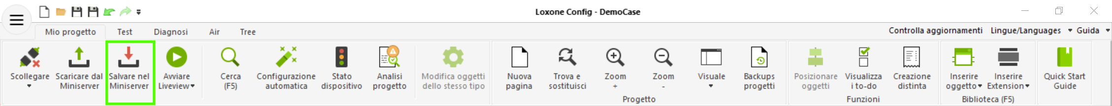 Save in Miniserver Icon