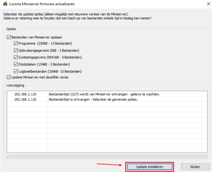 Firmware actualiseren - update
