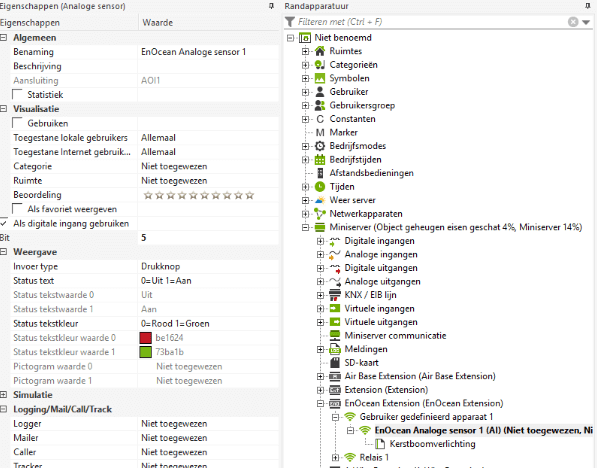 eigenschappen analoge sensoren