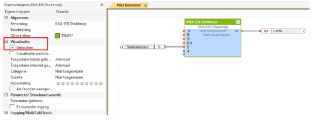 eigenschappen - gebruiken visualisatie