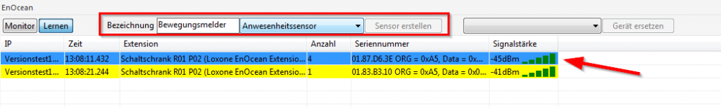 bewegingsmelder EnOcean