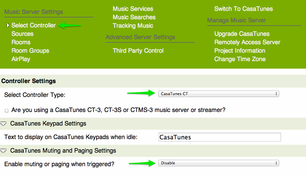 Controller CasaTunes