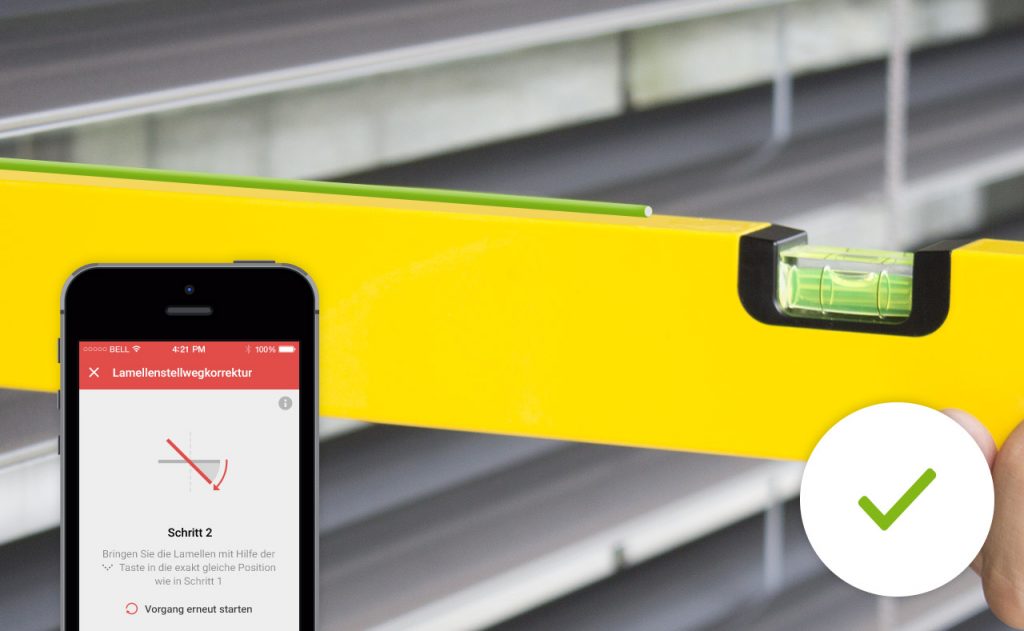 Lamellenstand - stap 2