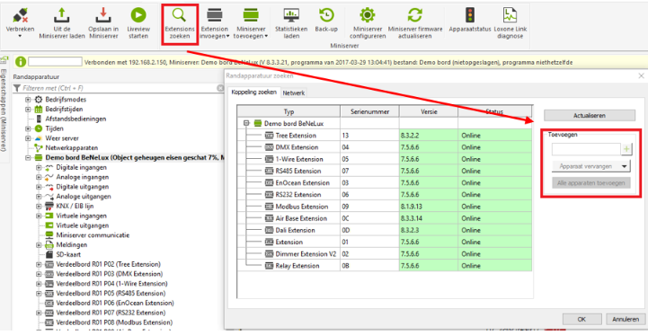 opname in programmatie
