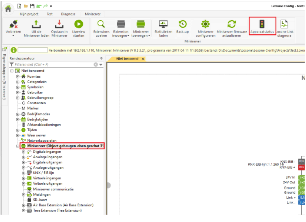 apparaatstatus oproepen