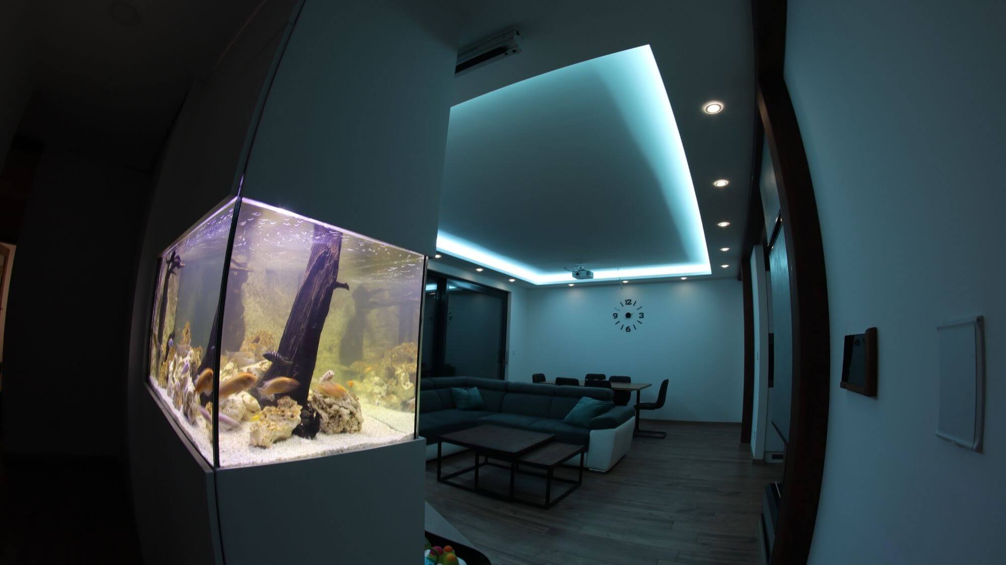 Světelná nálada v obýváku