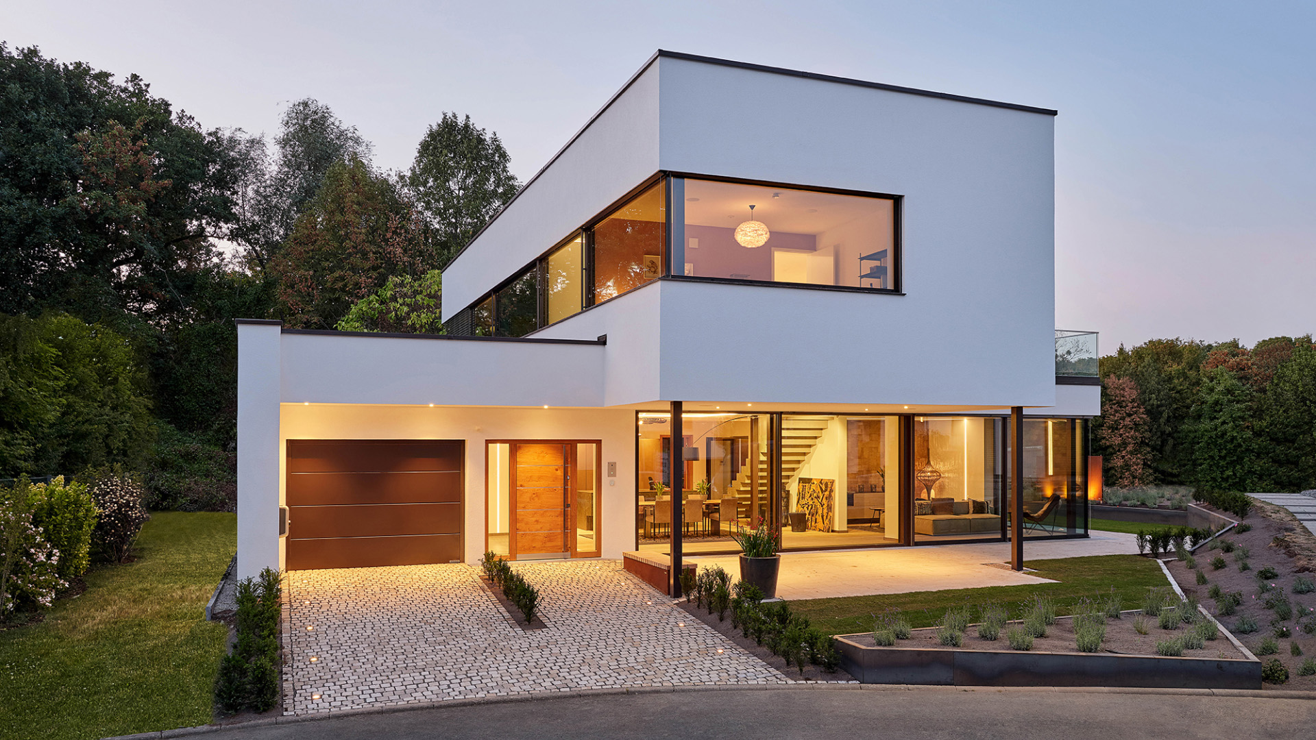 PH-Wohnbau-Prefab Ein Bild, welches ein Fertighaus zeigt.