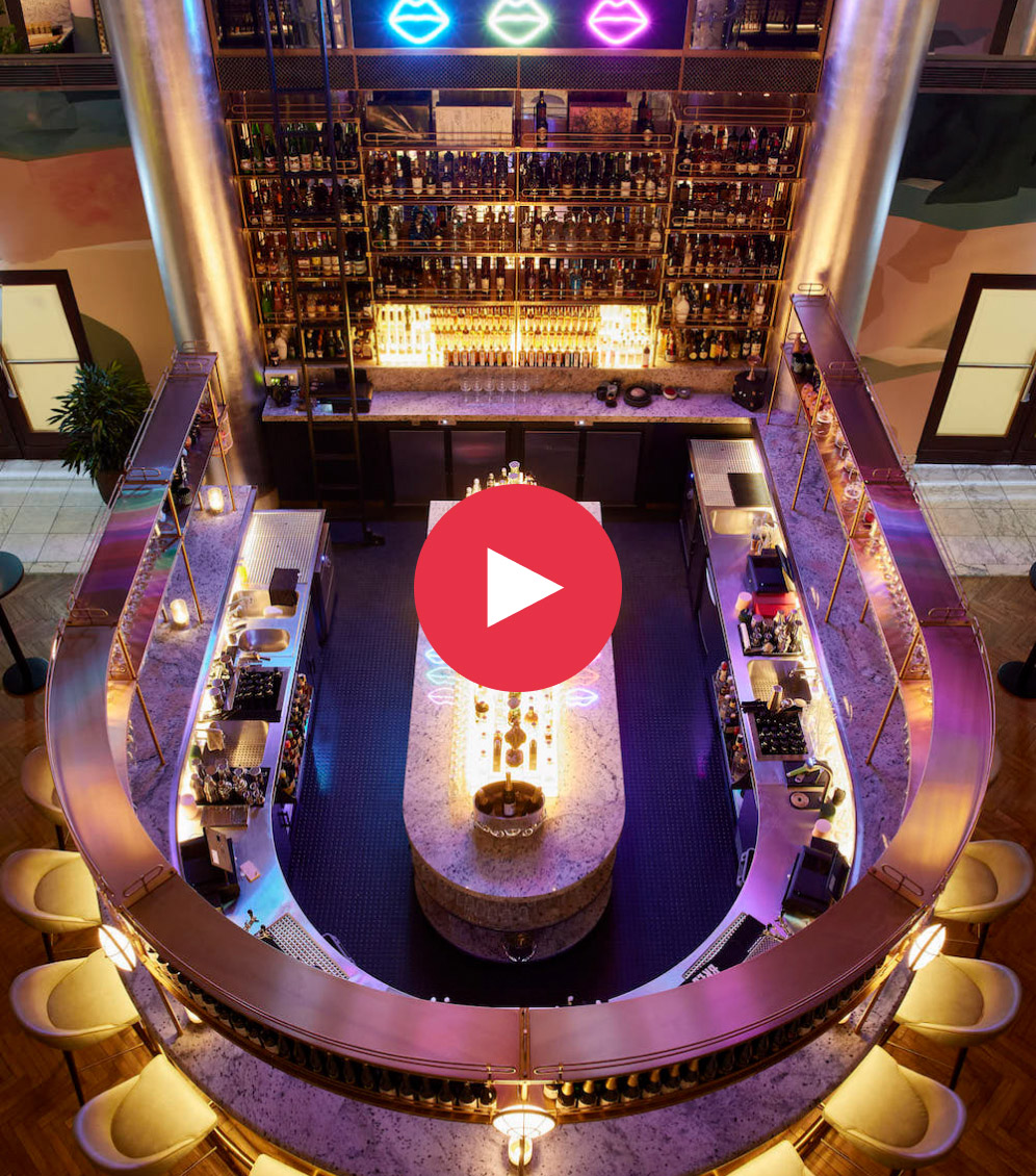 Beleuchtung einer Bar in Berlin mit Loxone