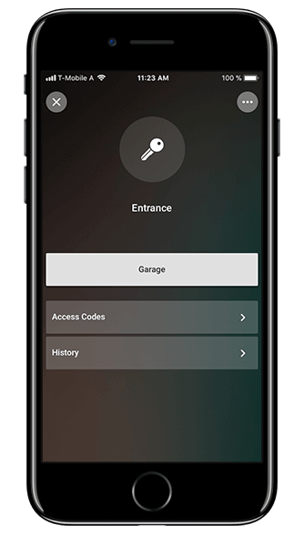 Kontrola nad přístupem pomocí aplikace