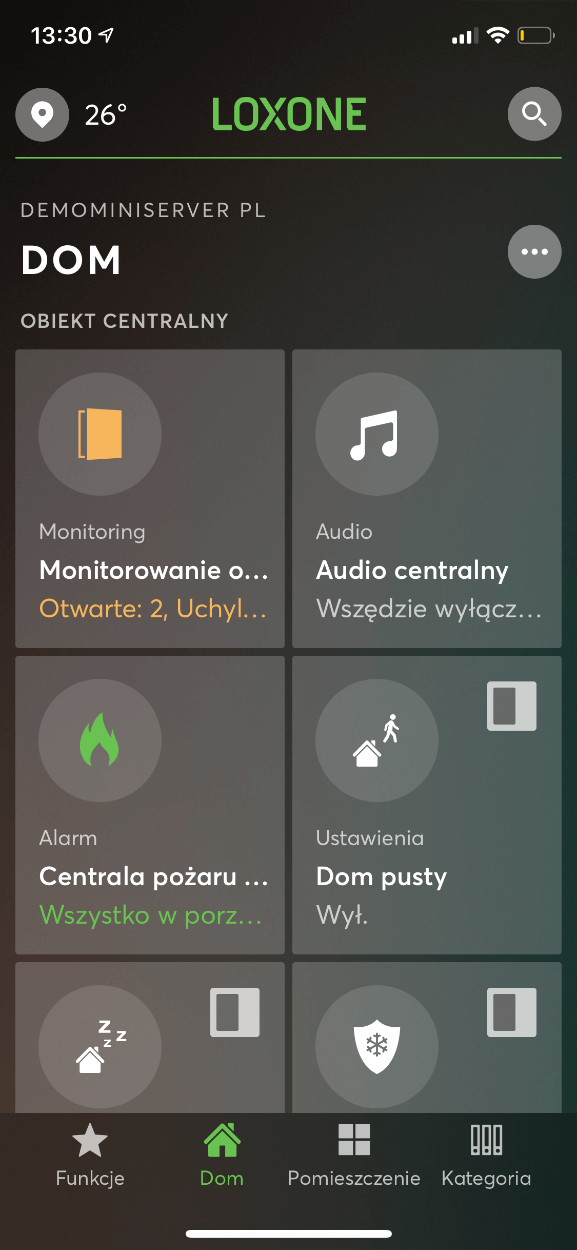 Monitorování oken v aplikaci
