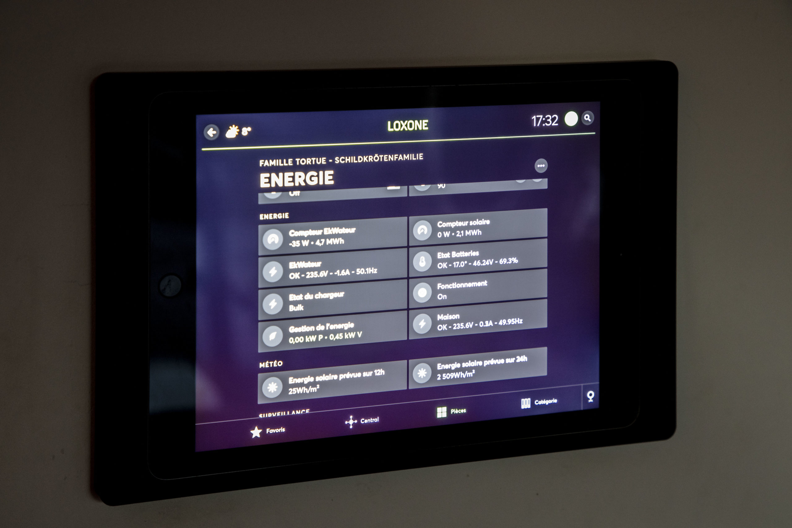 iPad z aplikacją Loxone