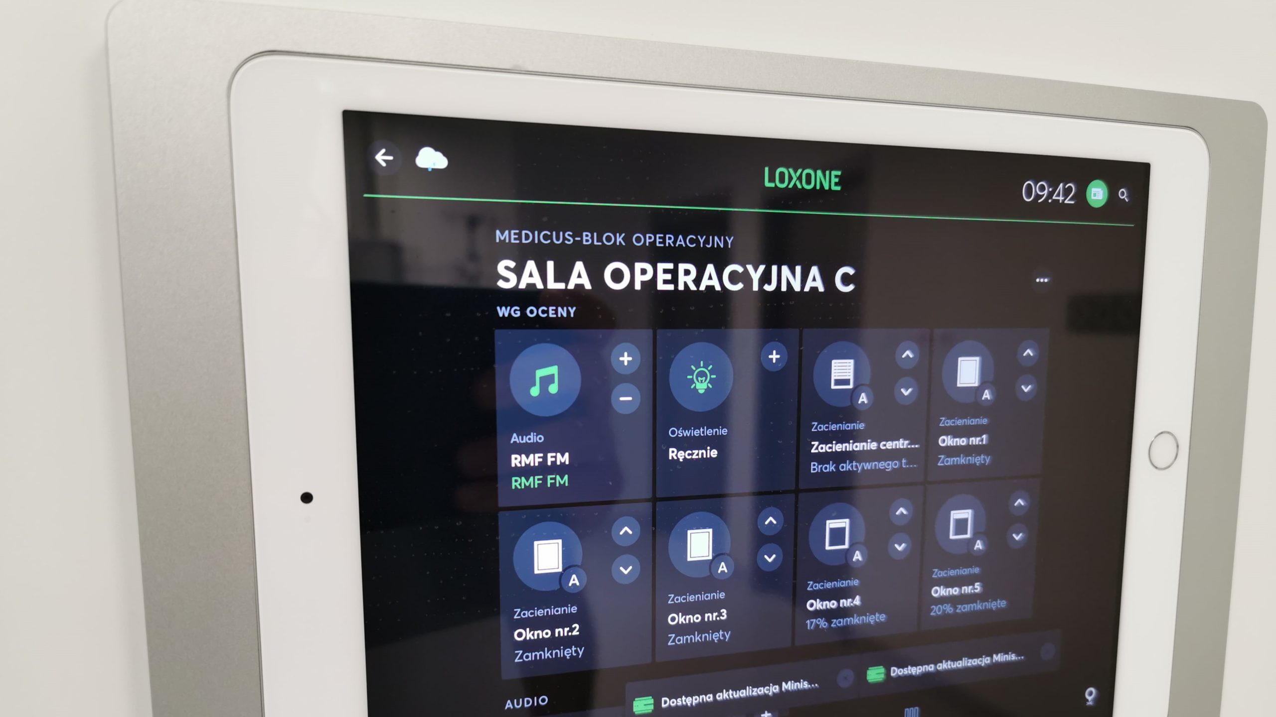 Panel sterujący Loxone – CDT Medicus Panel sterujący Loxone – CDT Medicus