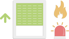 Automatyczne rolety w trakcie pożaru