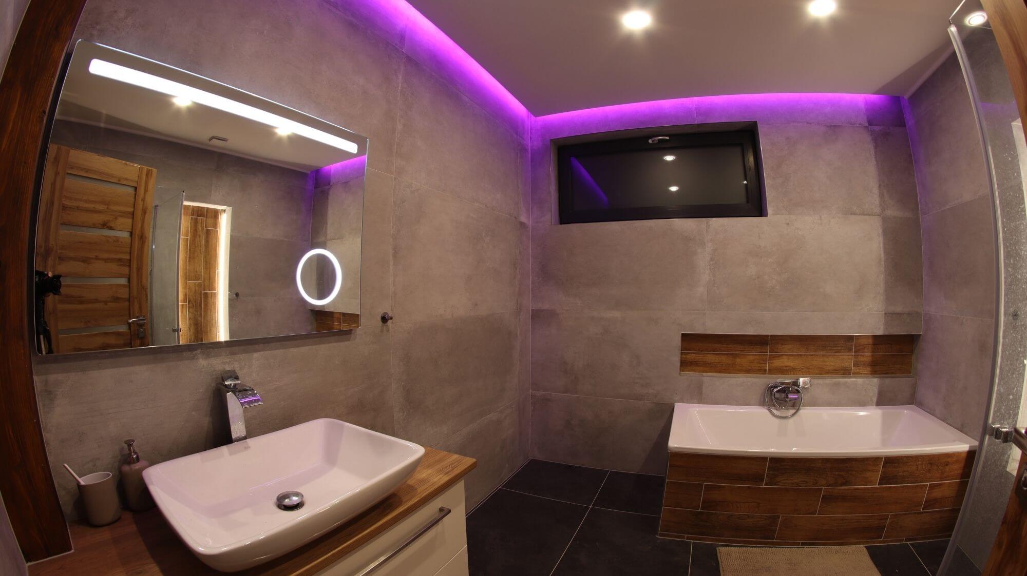 Nastrój świetlny w łazience