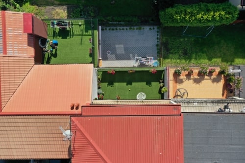 Widok na dom z góry