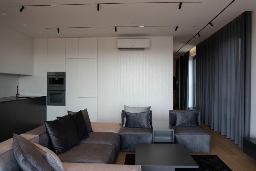 Salon z aneksem kuchennym