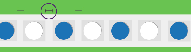 Odległość między chipami na taśmie LED