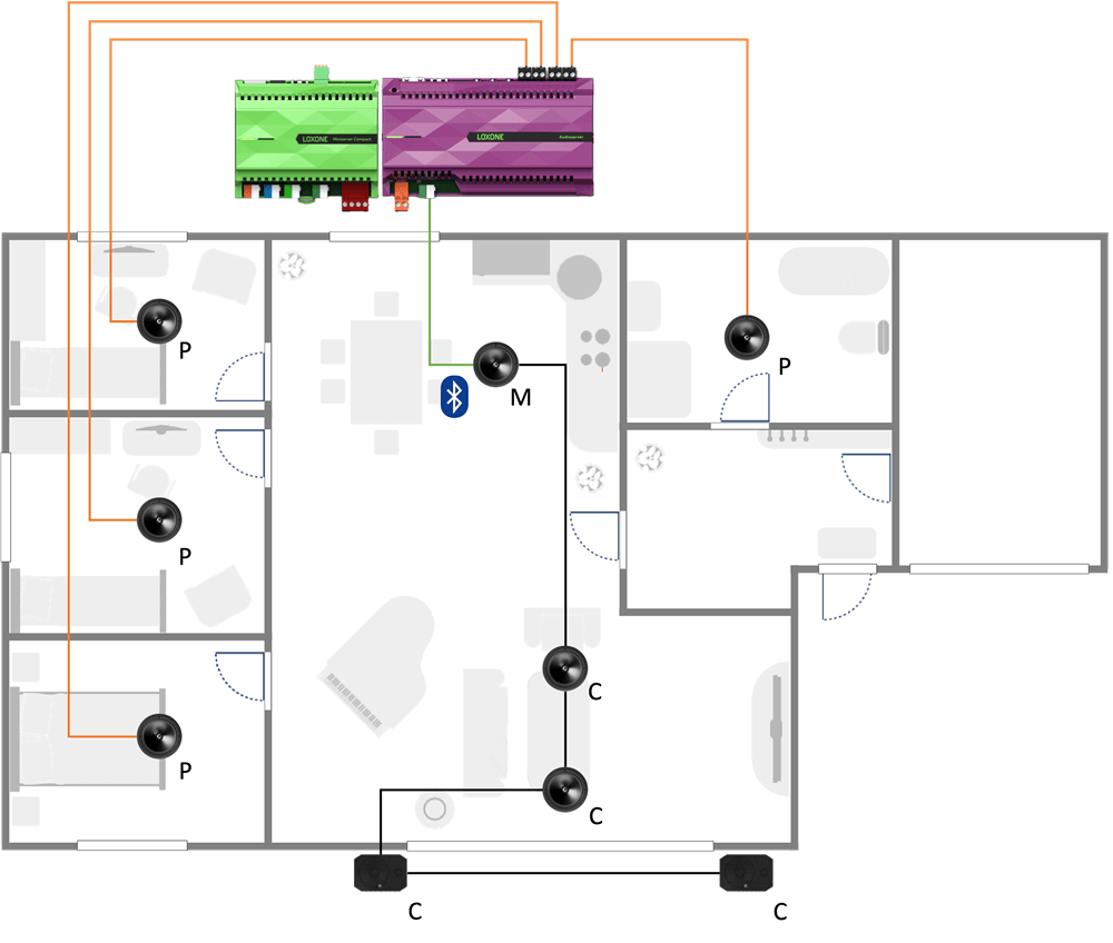 Varianta Pasivní audio