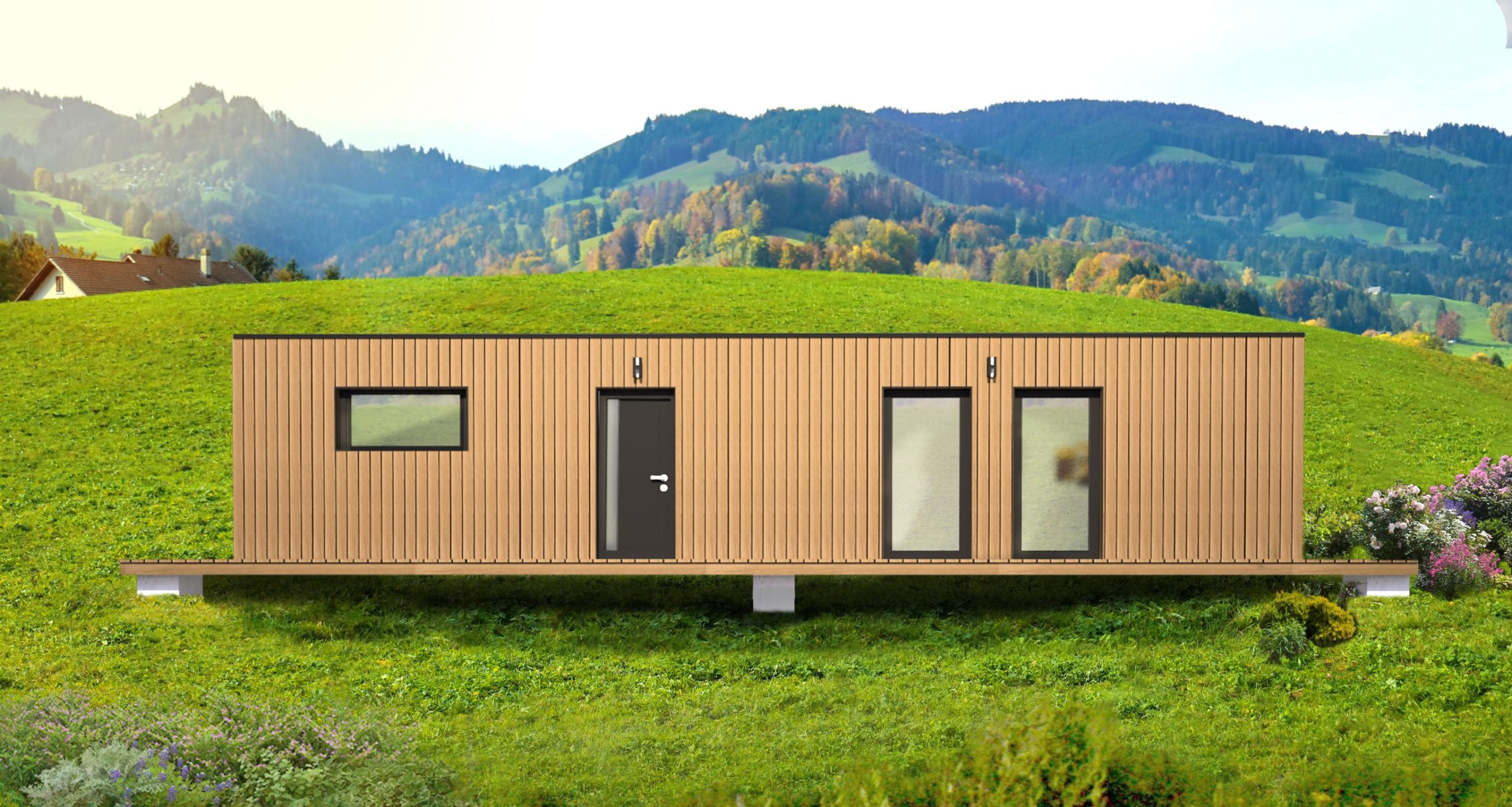 Chata vo vidieckom prostredí