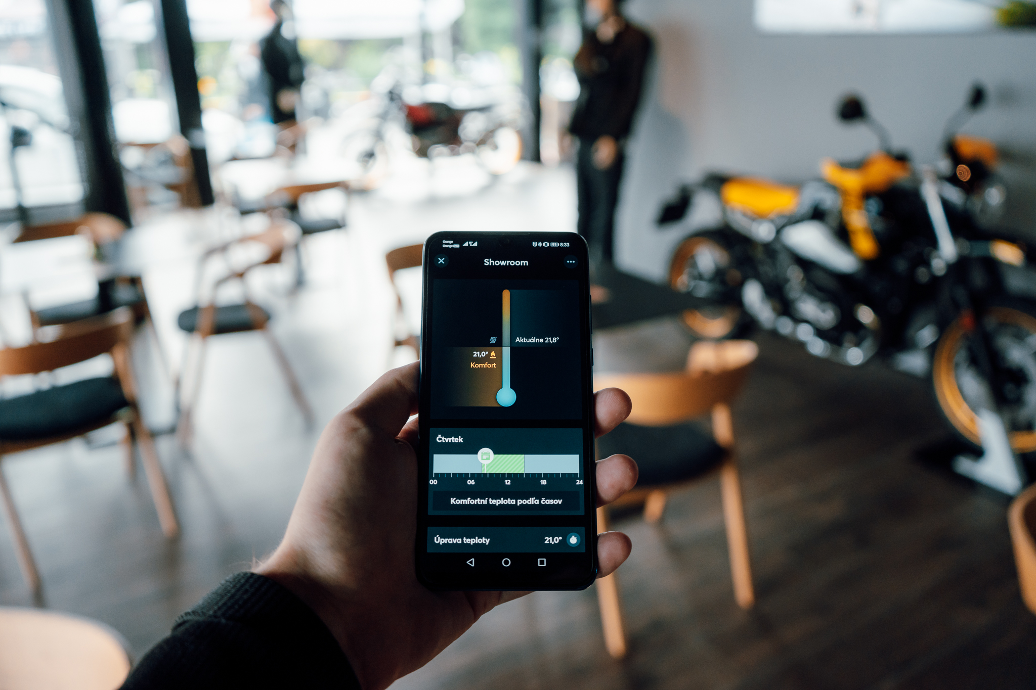 Regulácia teploty v aplikácii Loxone