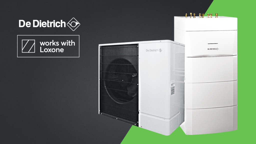 Loxone s produktami De Dietrich prináša inteligentné ovládanie tepelného čerpadla a klimatizácie