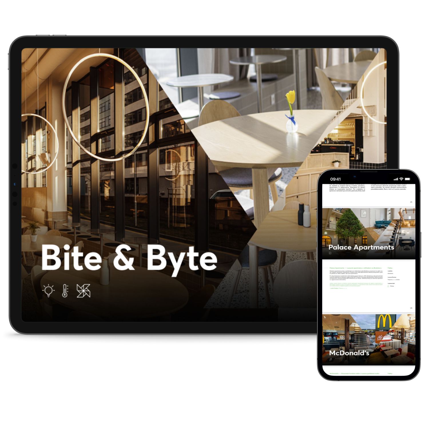 zborník referencií v tablete